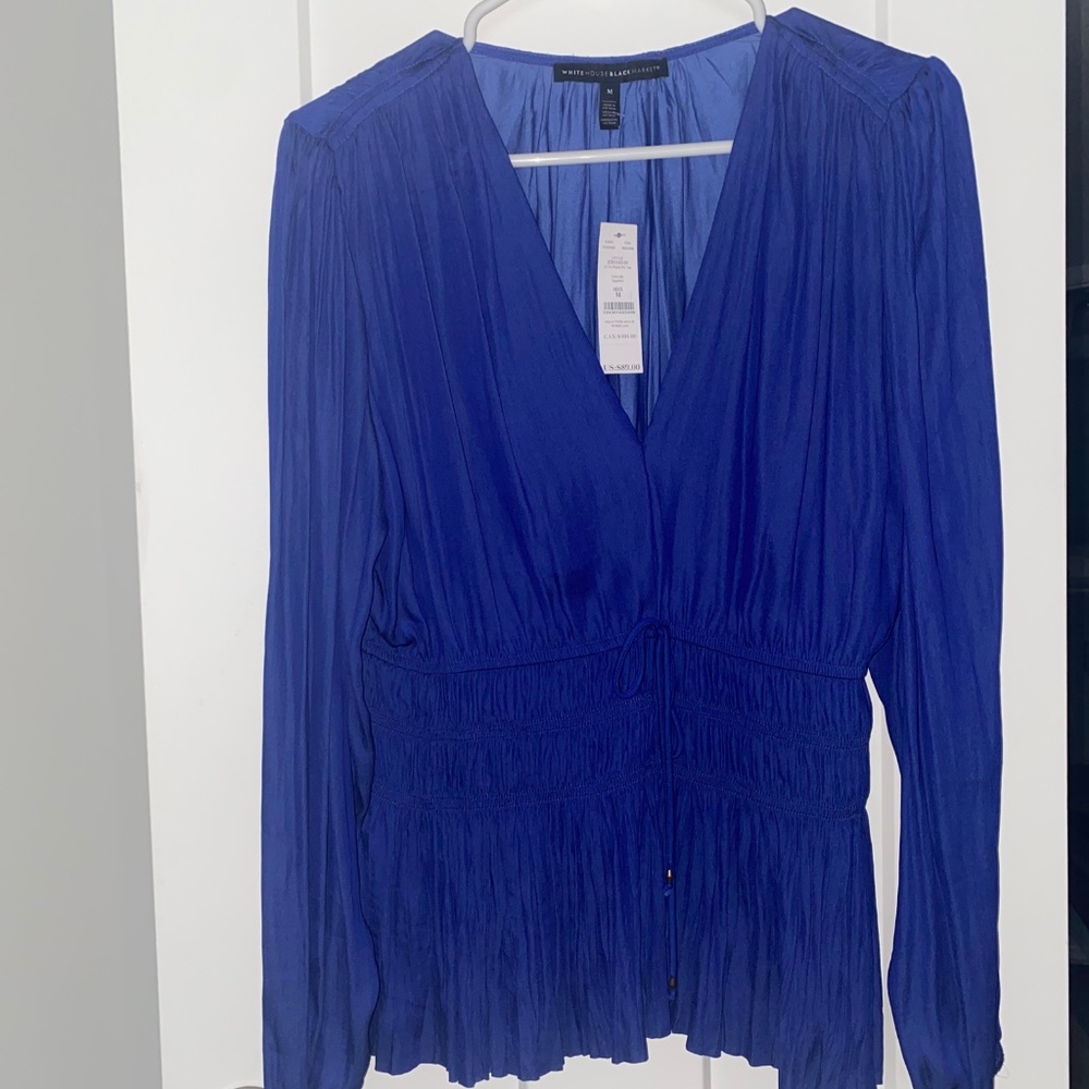 White House Black Market Blouse Medium NWT